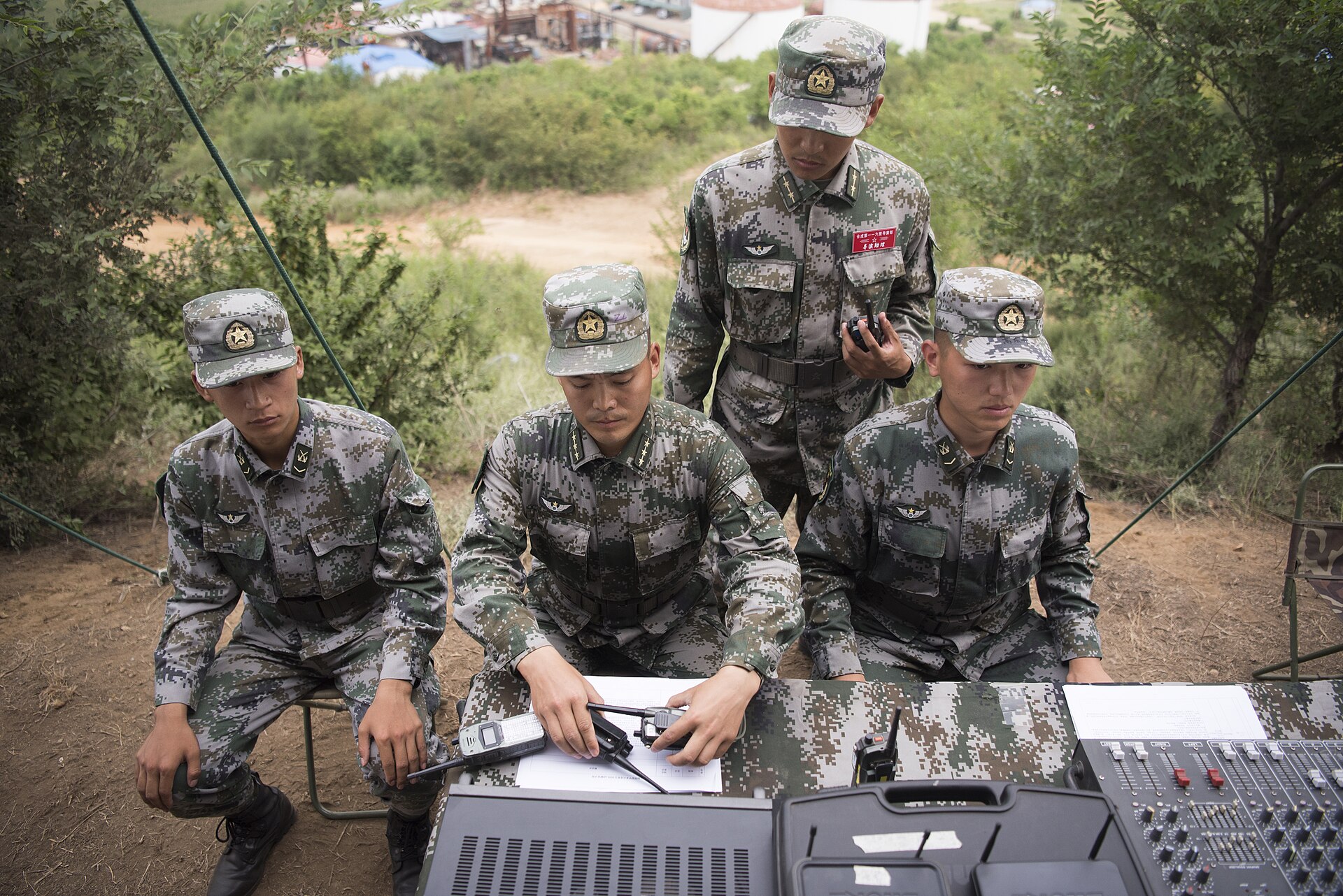 People’s Liberation Army soldiers prepare for an assault exercise at a training base in Shenyang, Credit line: US Navy/Petty Officer 1st Class Dominique