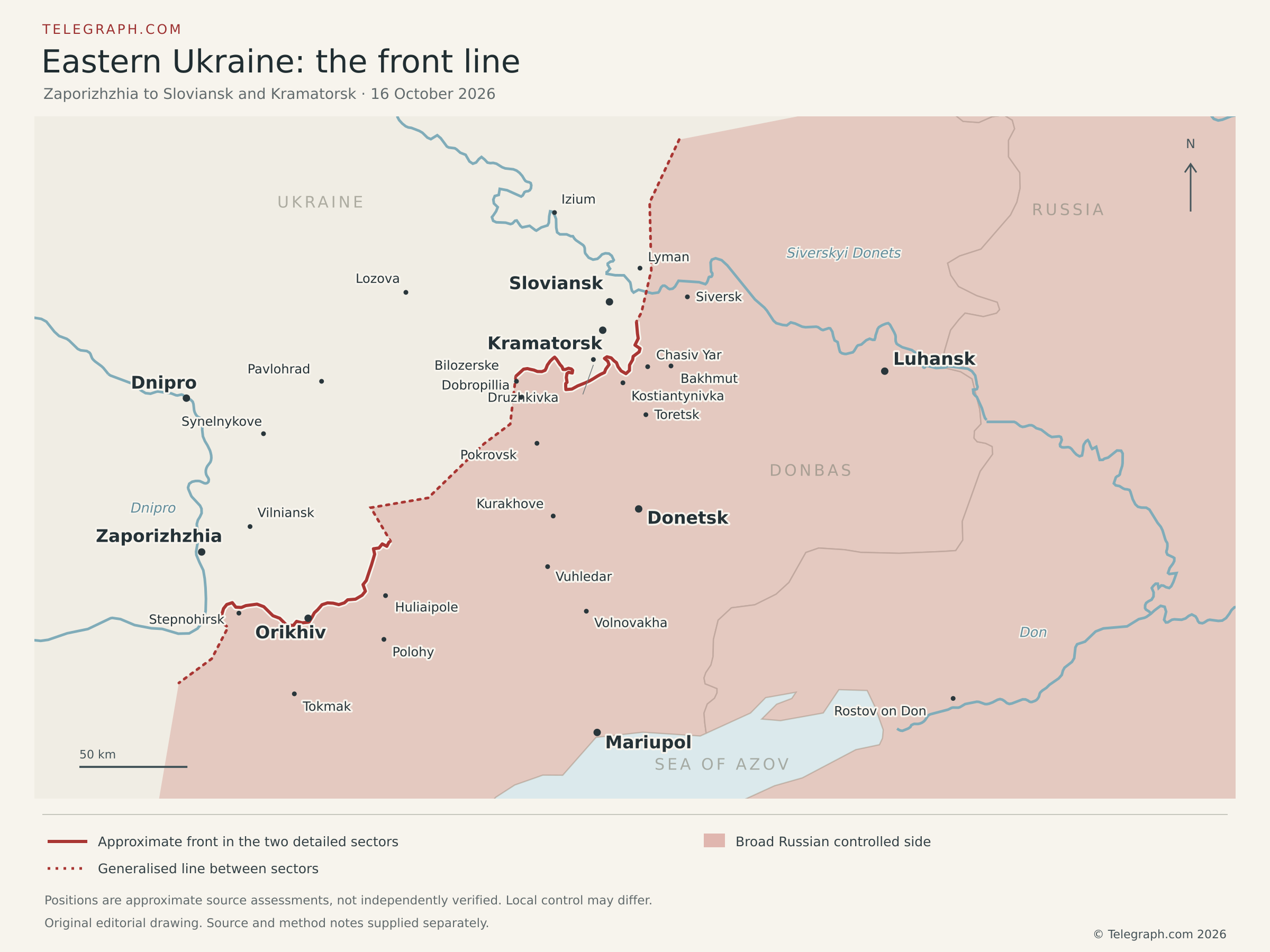 map of frontline