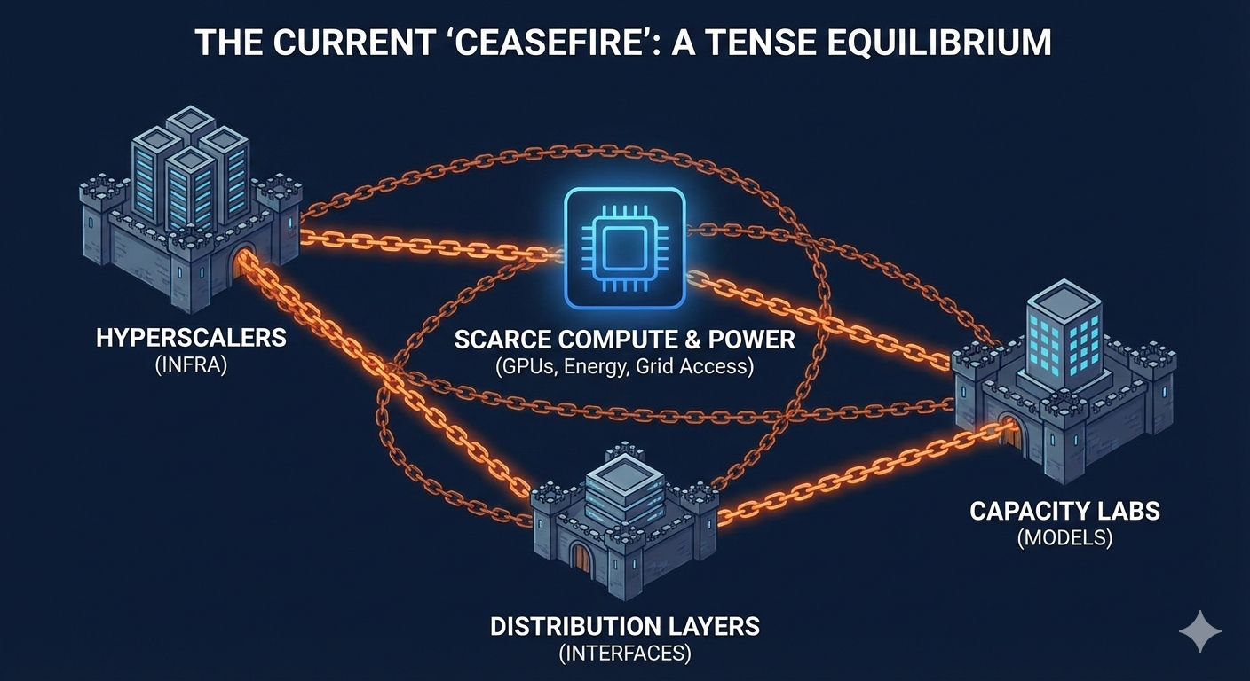 AI infrastructure investment and compute integration illustration