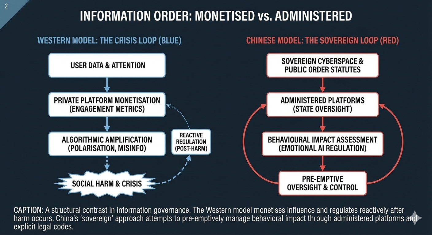 Claude interface screenshot showing AI system behaviour and safety framing